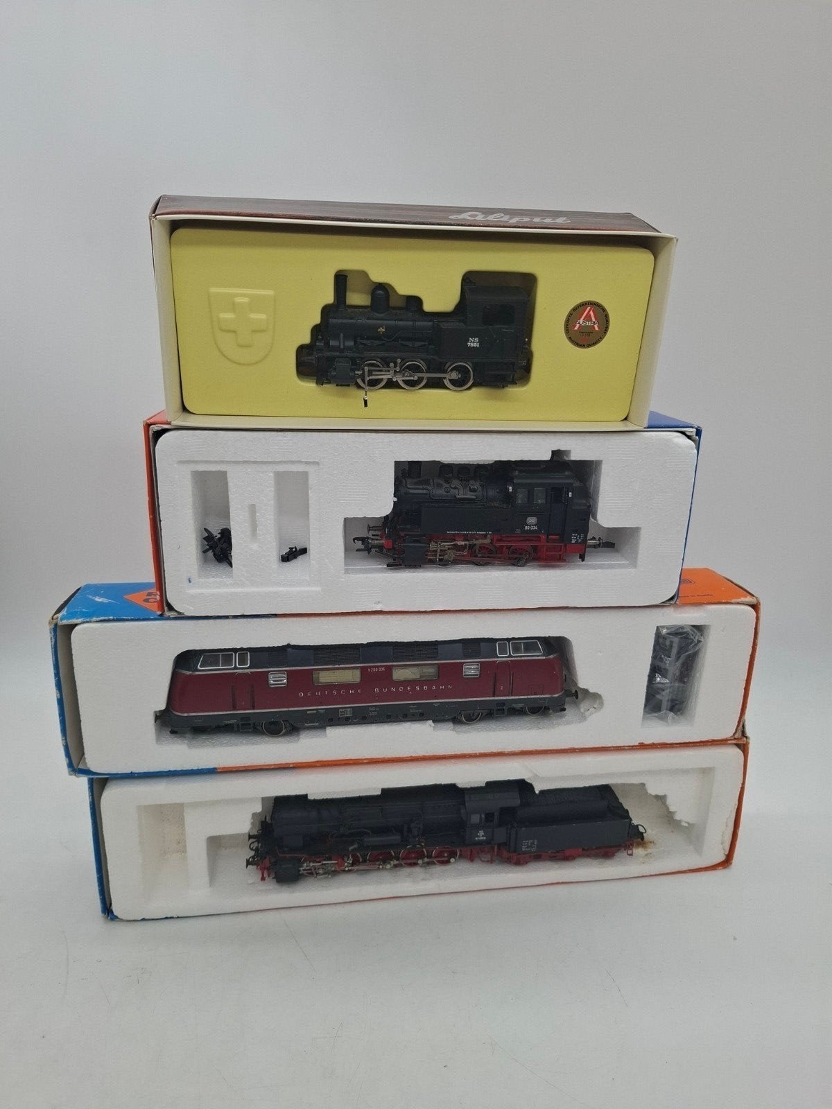 Roco/Liliput H0 - 4 defecte locomotieven, Gebruikt, Ophalen of Verzenden, NS, Roco