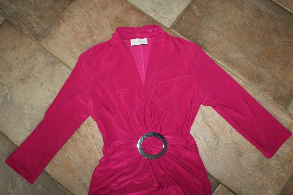 Joseph Ribkoff chique felrose stretch jurk mt M, Kleding | Dames, Jurken, Maat 38/40 (M), Verzenden, ., Joseph Ribkoff