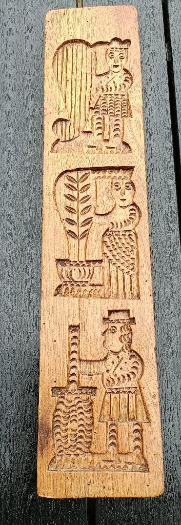 Antieke speculaas koek plank 2 zijdig perenhout?, Ophalen of Verzenden