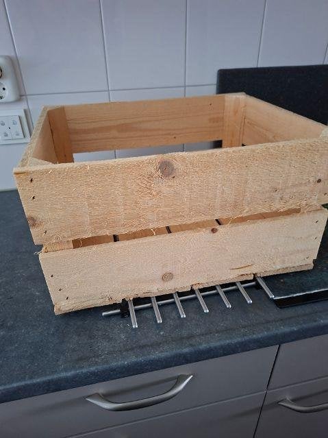 Ruw houten kratje, Doe-het-zelf en Verbouw, Kratten en Dozen, Ophalen, 100 cm of meer, 60 cm of meer, Krat