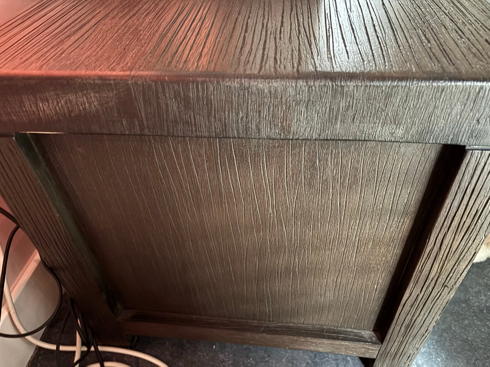 TV-meubel met lade en opbergruimte, Ophalen, Gebruikt, 100 tot 150 cm, Minder dan 100 cm