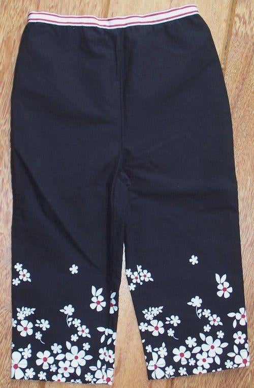 Maat 98 Gymboree meisjes broek zwart/wit/rood NIEUW, Broek, Meisje, Gymboree, Nieuw
