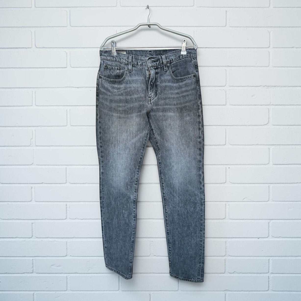 Levi’s Jeans Maat W30 L34 Grijs Straight Leg 502 Distressed, L, Verzenden, L, W30 - W32 (confectie 38/40)