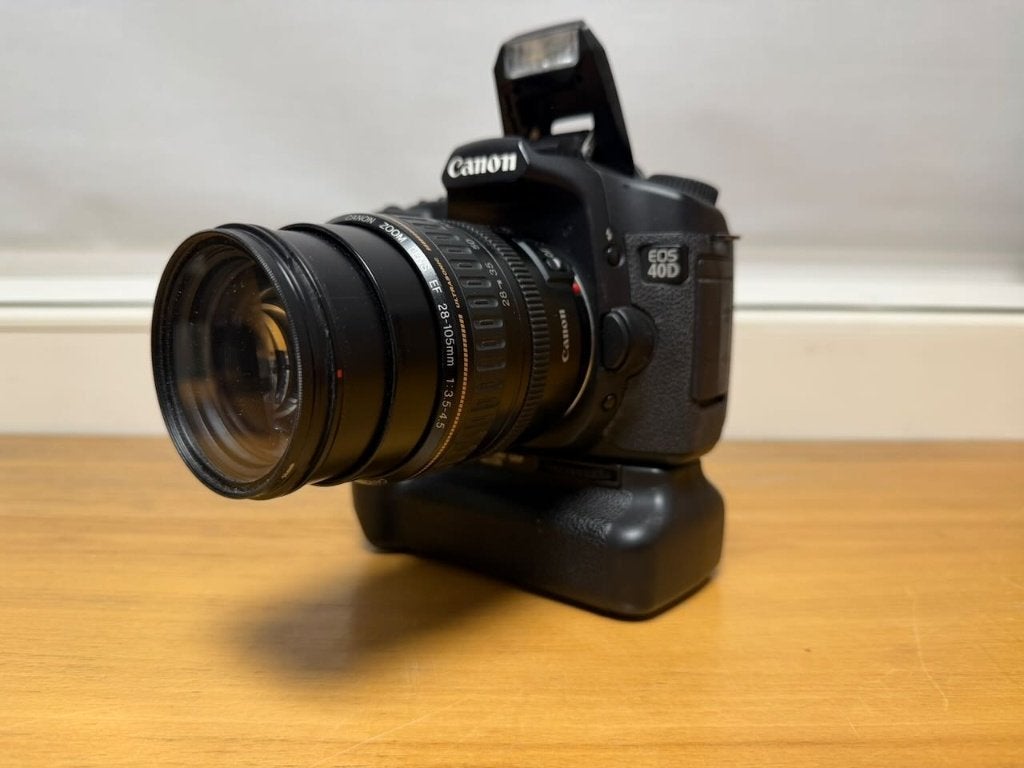 Canon EOS 40D met 28 - 105 zoomlens en Battery Grip, Audio, Tv en Foto, Canon, Gebruikt, Spiegelreflex, -