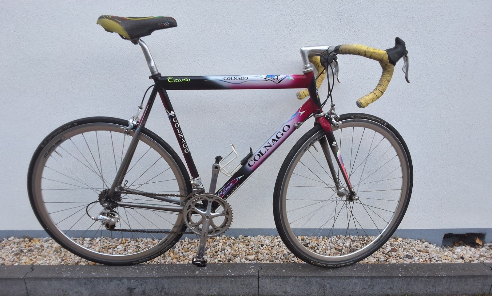 Kassieke Colnago Titanio Art Decor 1997 Racefiets, Carbon, Zo goed als nieuw, 57 tot 61 cm, Meer dan 20 versnellingen