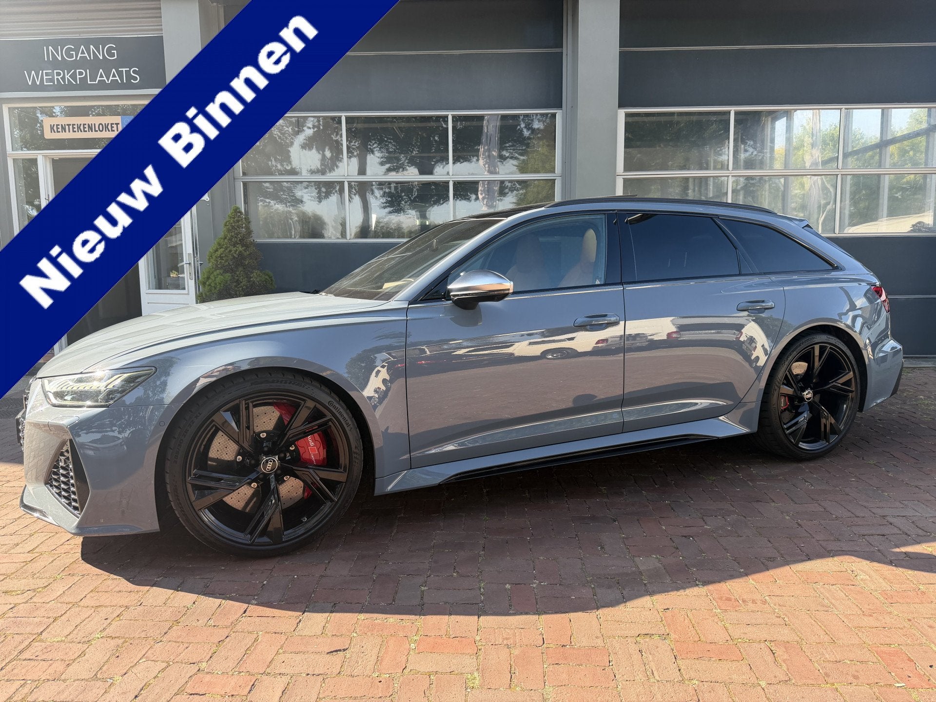 Audi RS6 TFSI quattro Dynamic Plus | Pano | Keramisch | B&O, Auto's, Automaat, Dealer onderhouden, Gebruikt, 138 €/maand