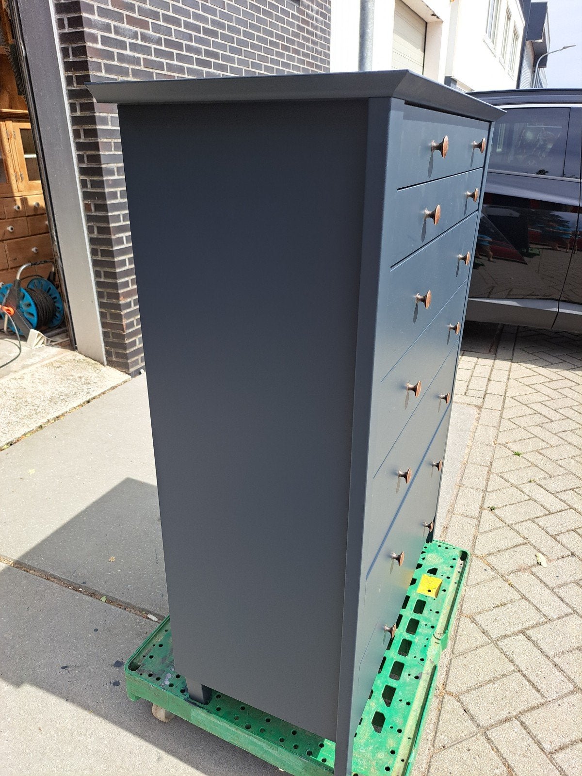Grijze ladekast 7 lades, Huis en Inrichting, Kasten | Ladekasten, Ophalen, RoDeKo Volendam, R.kooij65@gmail.com, 5 laden of meer