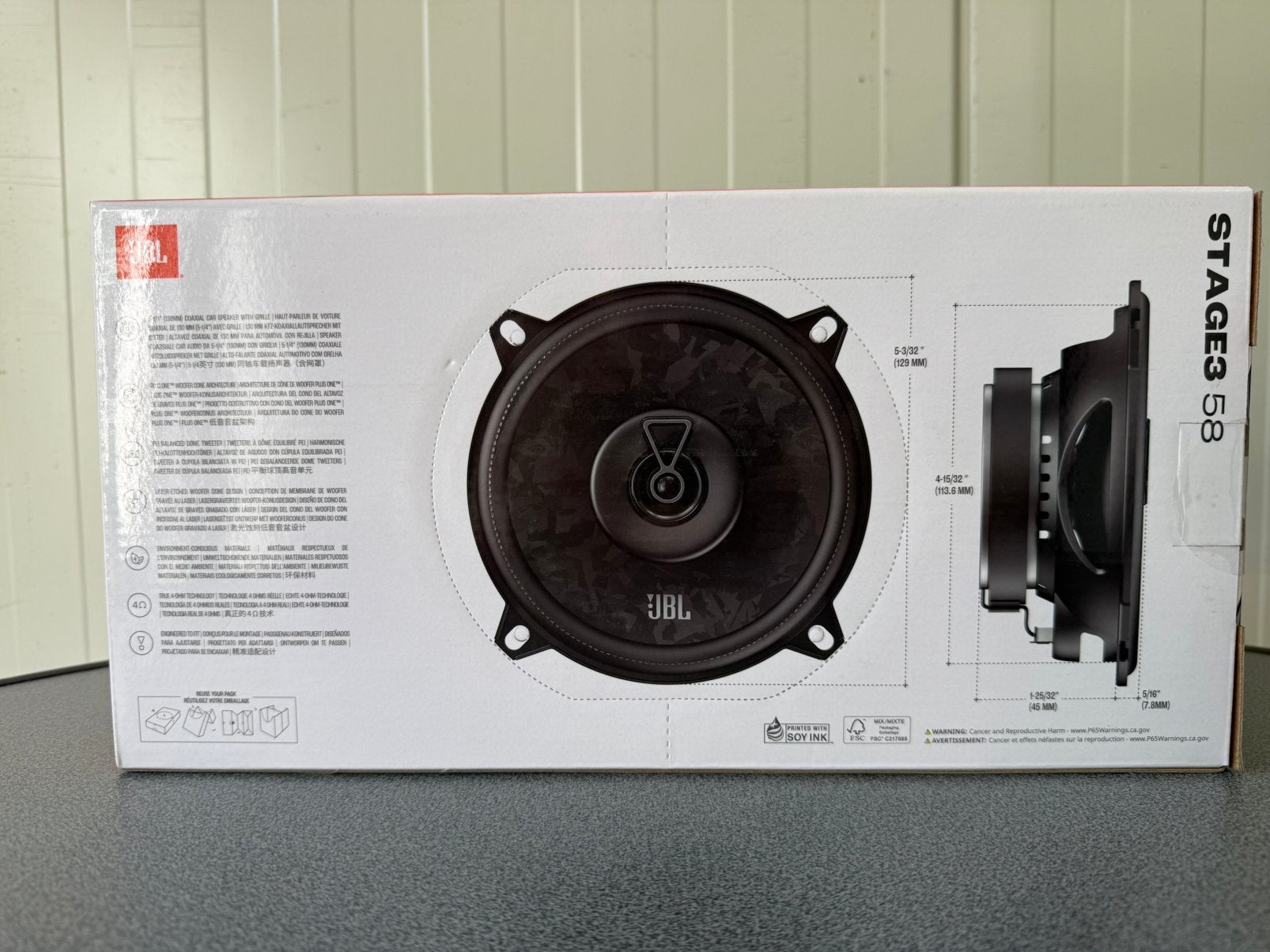 JBL Stage 3 58 Autospeakers 13 cm 480w, Auto diversen, Ophalen of Verzenden, Zo goed als nieuw