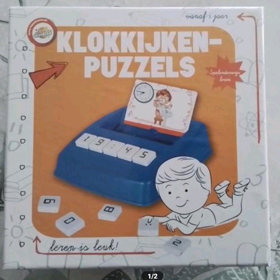 Klokkijken Puzzel, Ophalen, Zo goed als nieuw, Rekenen