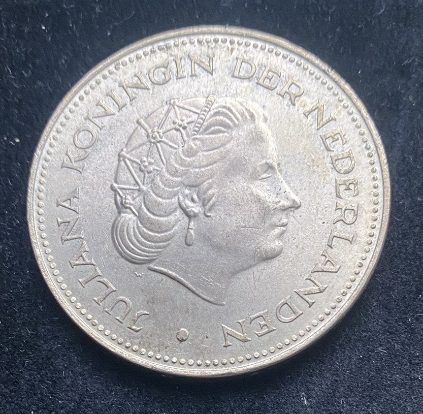 Zilveren Tientje 1970 "Nederland Herrijst"- Koningin Juliana, Koningin Juliana, Zilver, Ophalen of Verzenden, Losse munt