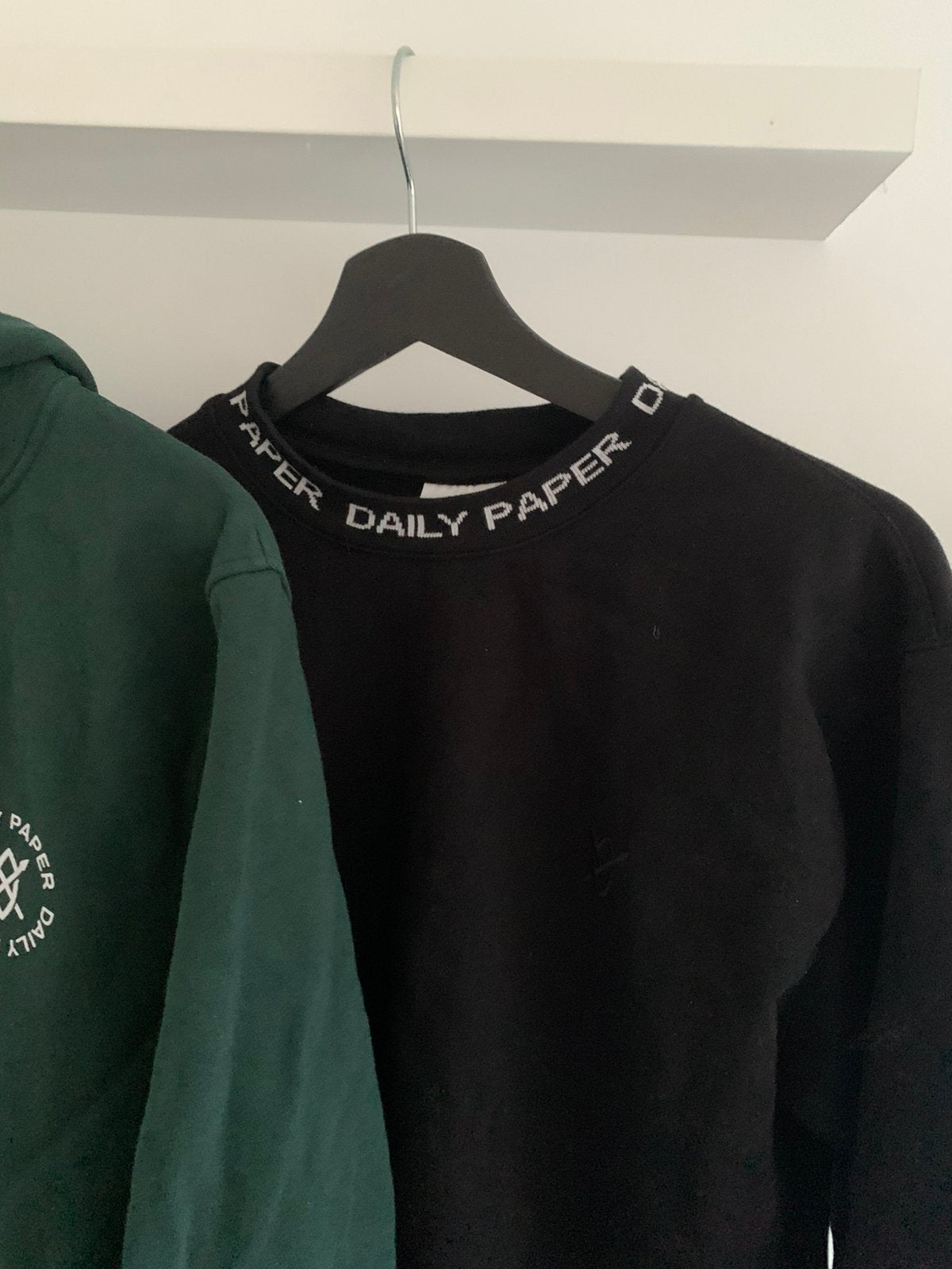 Zwarte daily paper trui, Kleding | Heren, Truien en Vesten, Ophalen of Verzenden, Zo goed als nieuw, Maat 48/50 (M), Zwart