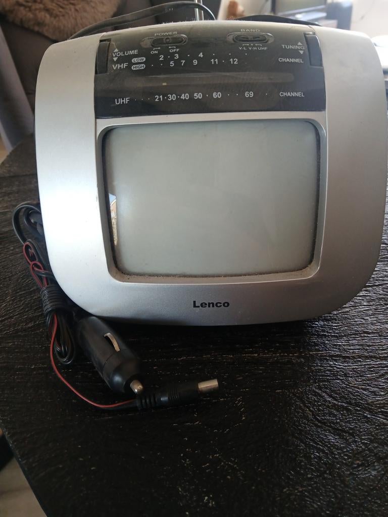 Lenco Draagbare Mini TV - Vintage Zilverkleurig, Overige merken, Gebruikt, 50 Hz, Ophalen of Verzenden