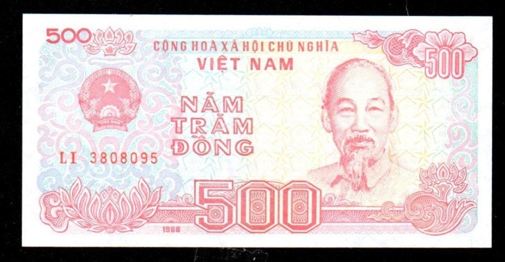 Bankbiljet - Vietnam 500 Dong 1988 UNC., Postzegels en Munten, Bankbiljetten | Azië, Ophalen of Verzenden, Zuidoost-Azië, Los biljet