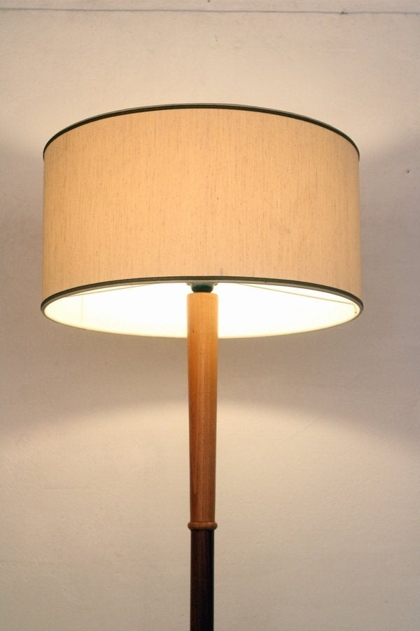 Jaren 50 houten vintage vloerlamp - mid century design, Ophalen, Gebruikt, -, FIFTIES MID CENTURY DESIGN