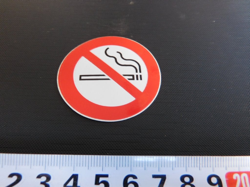sticker (klein) verboden te roken / rookverbod *, Ophalen, Zo goed als nieuw
