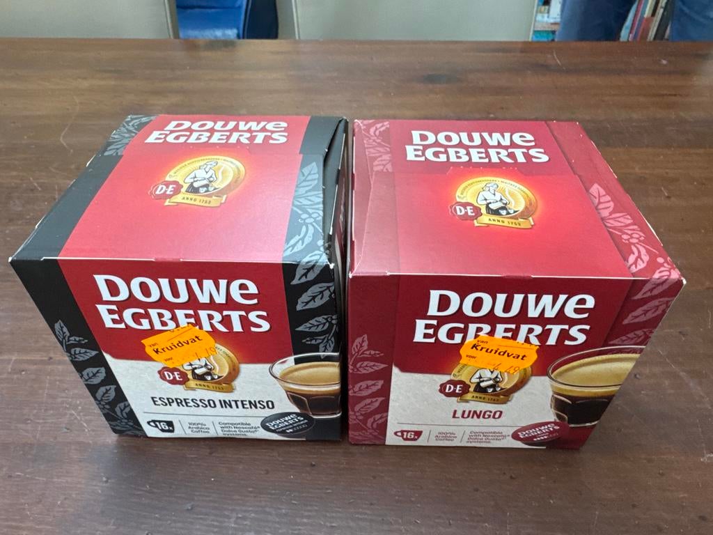 Douwe Egberts koffiecapsules Espresso Intenso & Lungo, Ophalen of Verzenden, Nieuw