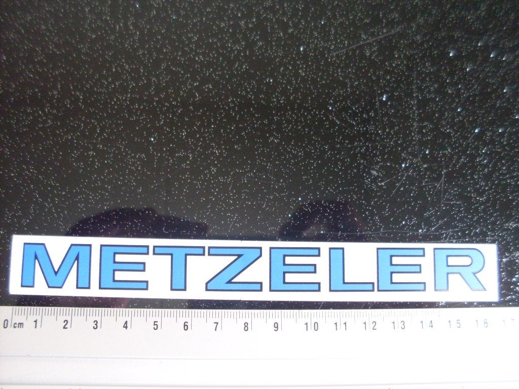 sticker metzeler logo langwerpig, Verzamelen, Verzenden, Zo goed als nieuw, Merk