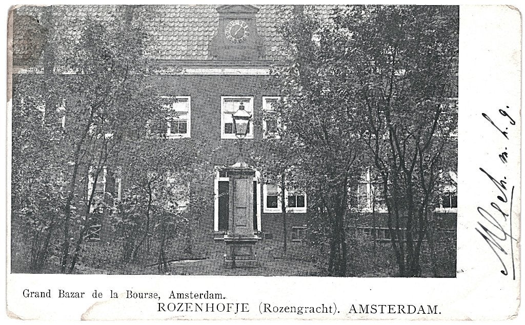 700478 Amsterdam Rozenhofje Rozengracht 1907 Gelopen, Ophalen of Verzenden, Voor 1920, Gelopen, Noord-Holland