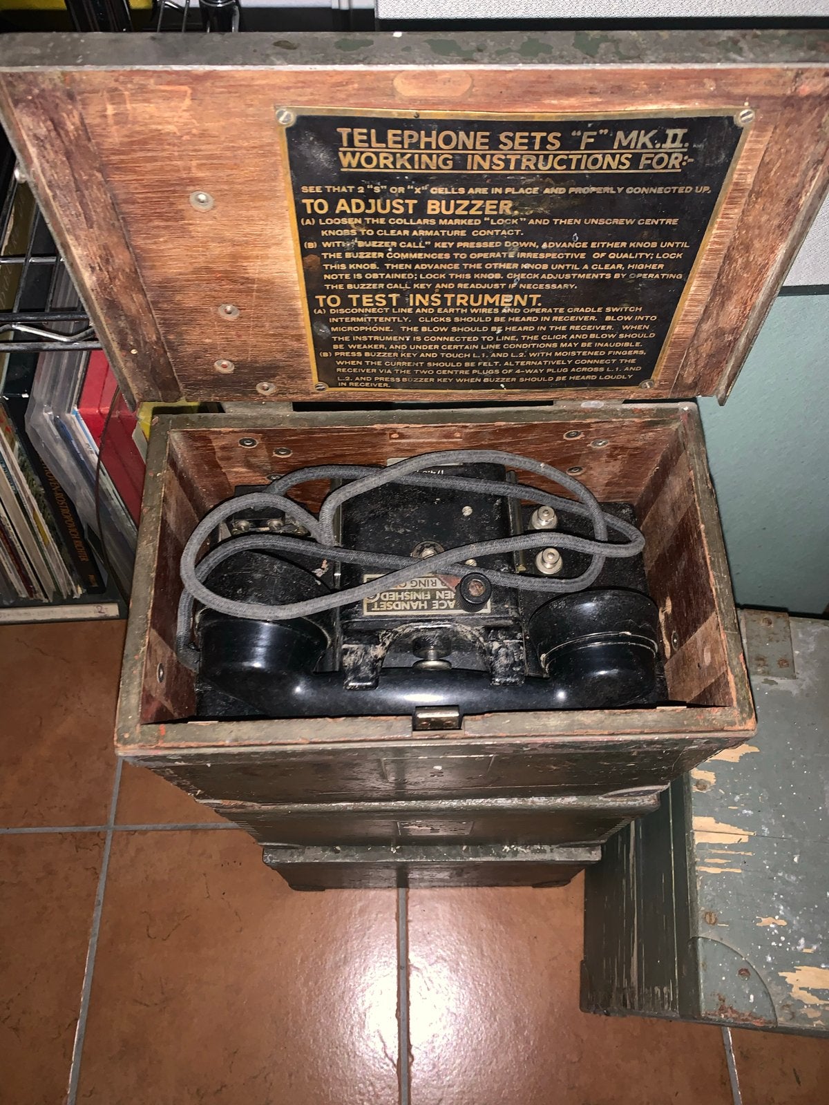 Vintage Leger Telefoon - Type F Mk.II - 1930 - 1945, Ophalen of Verzenden