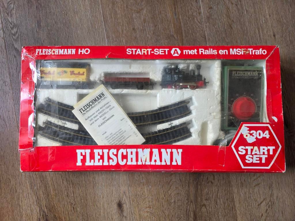 Fleischmann HO Start-Set A met Rails en MSF-Trafo, Hobby en Vrije tijd, Modeltreinen | H0, Zo goed als nieuw, Treinset, Gelijkstroom