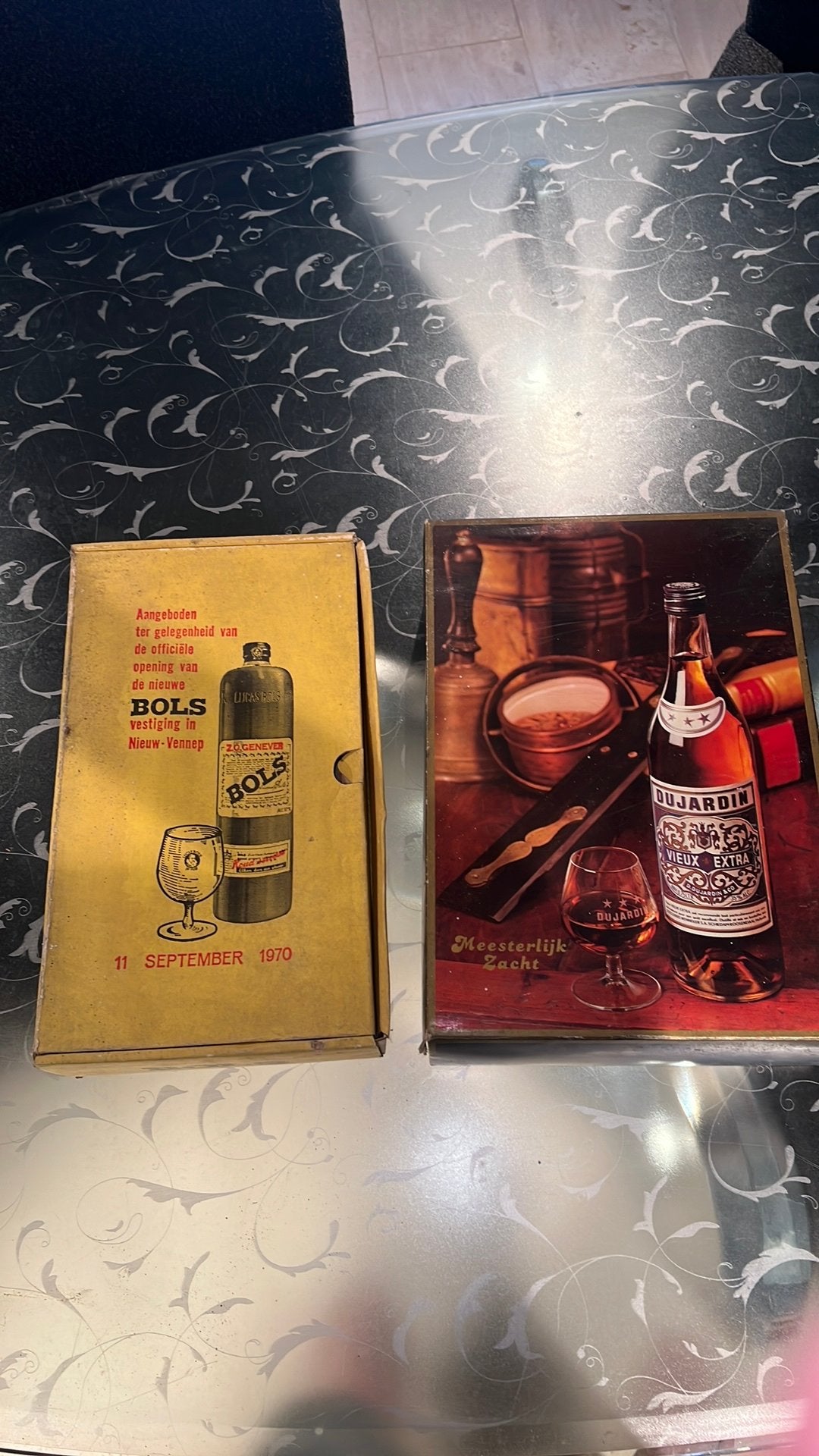 Zeldzame geschenk dozen van 2 dranken kijk beschrijving, Ophalen of Verzenden, Zo goed als nieuw, Overige