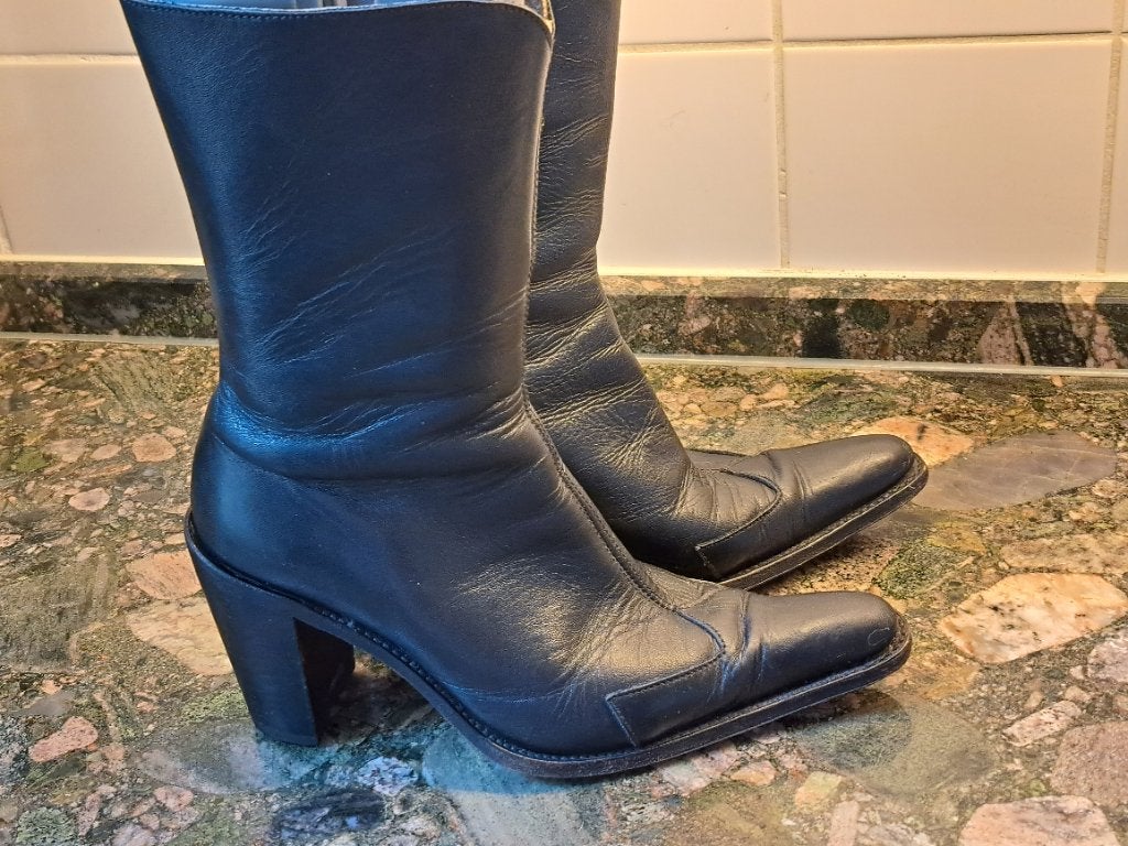Sendra laarzen mt. 38, Zwart, Lage of Enkellaarzen, Ophalen of Verzenden, Zo goed als nieuw