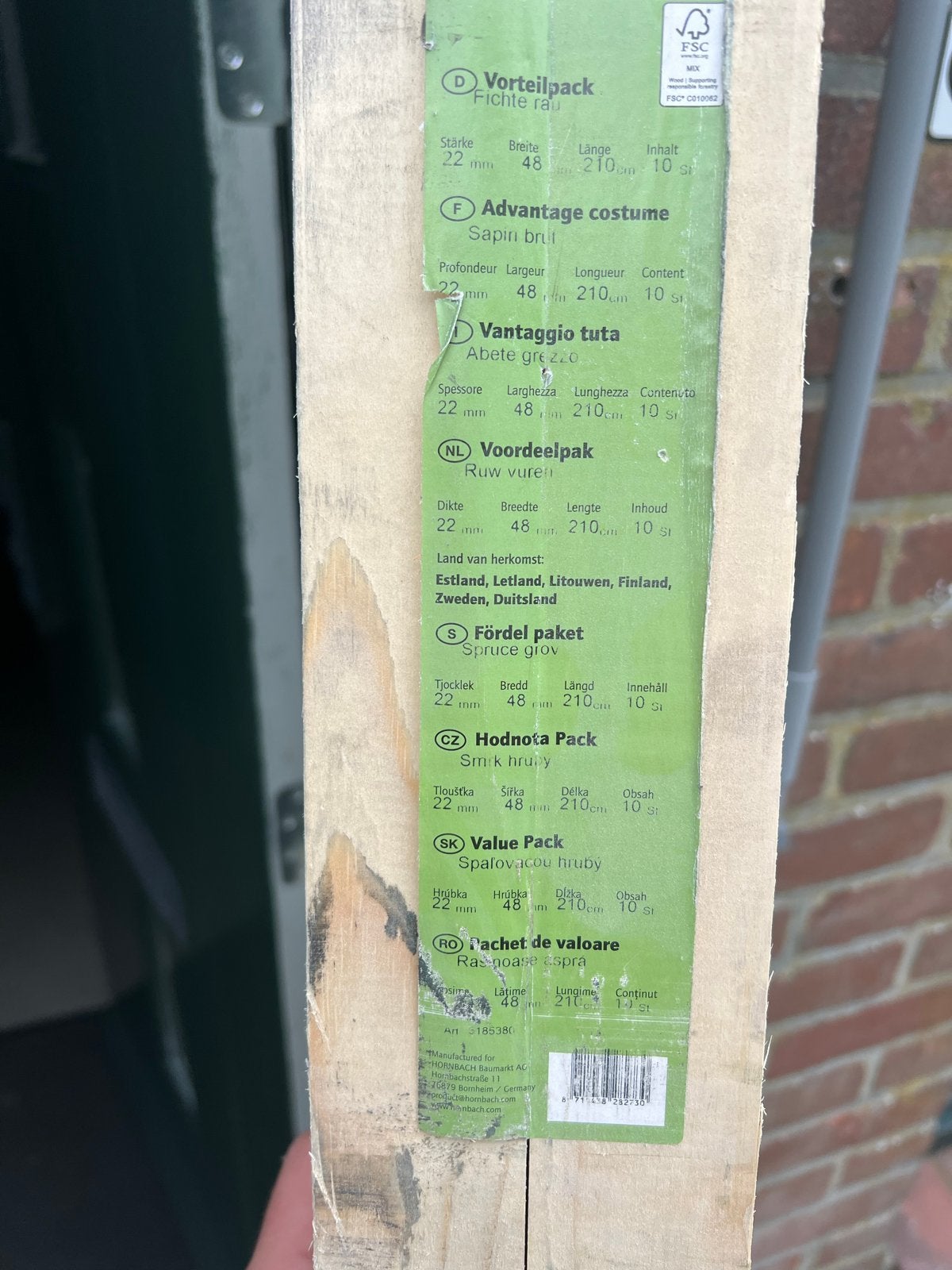 Ruw vuren hout 3x 10 stuks (22x48mm, 210cm), Doe-het-zelf en Verbouw, Hout en Planken, Ophalen, Minder dan 25 mm, Nieuw, 200 tot 250 cm