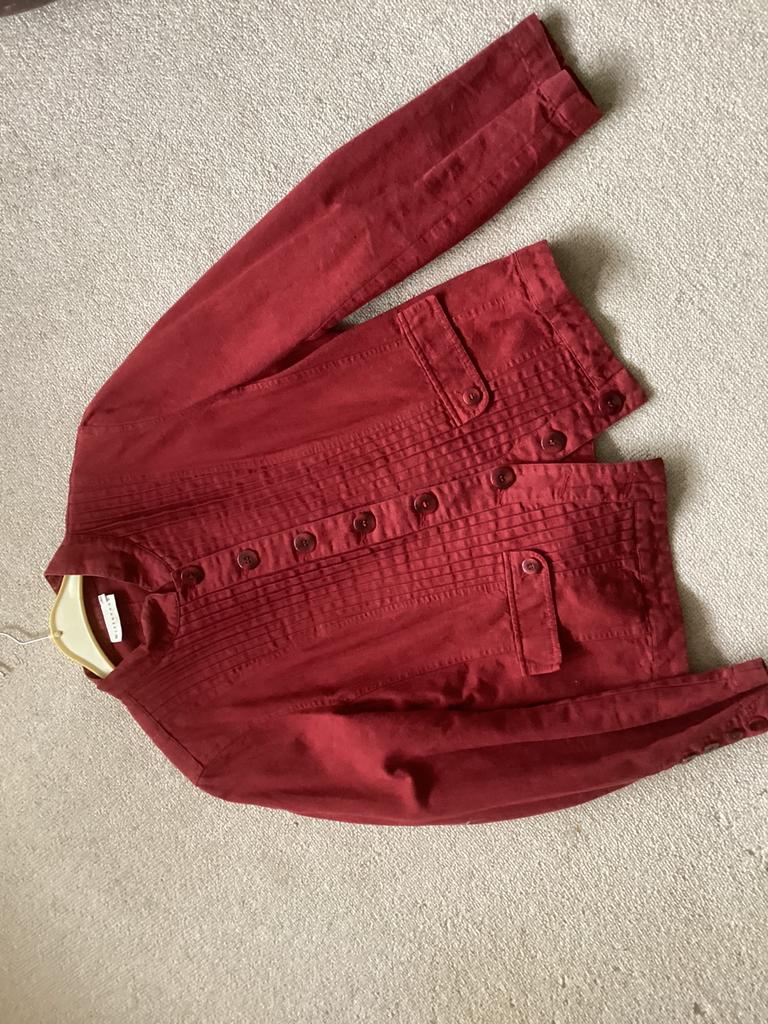 Jasje linnen katoe // maat 40 iets donkerder dan foto, Kleding | Dames, Ophalen of Verzenden, Zo goed als nieuw, Maat 38/40 (M)