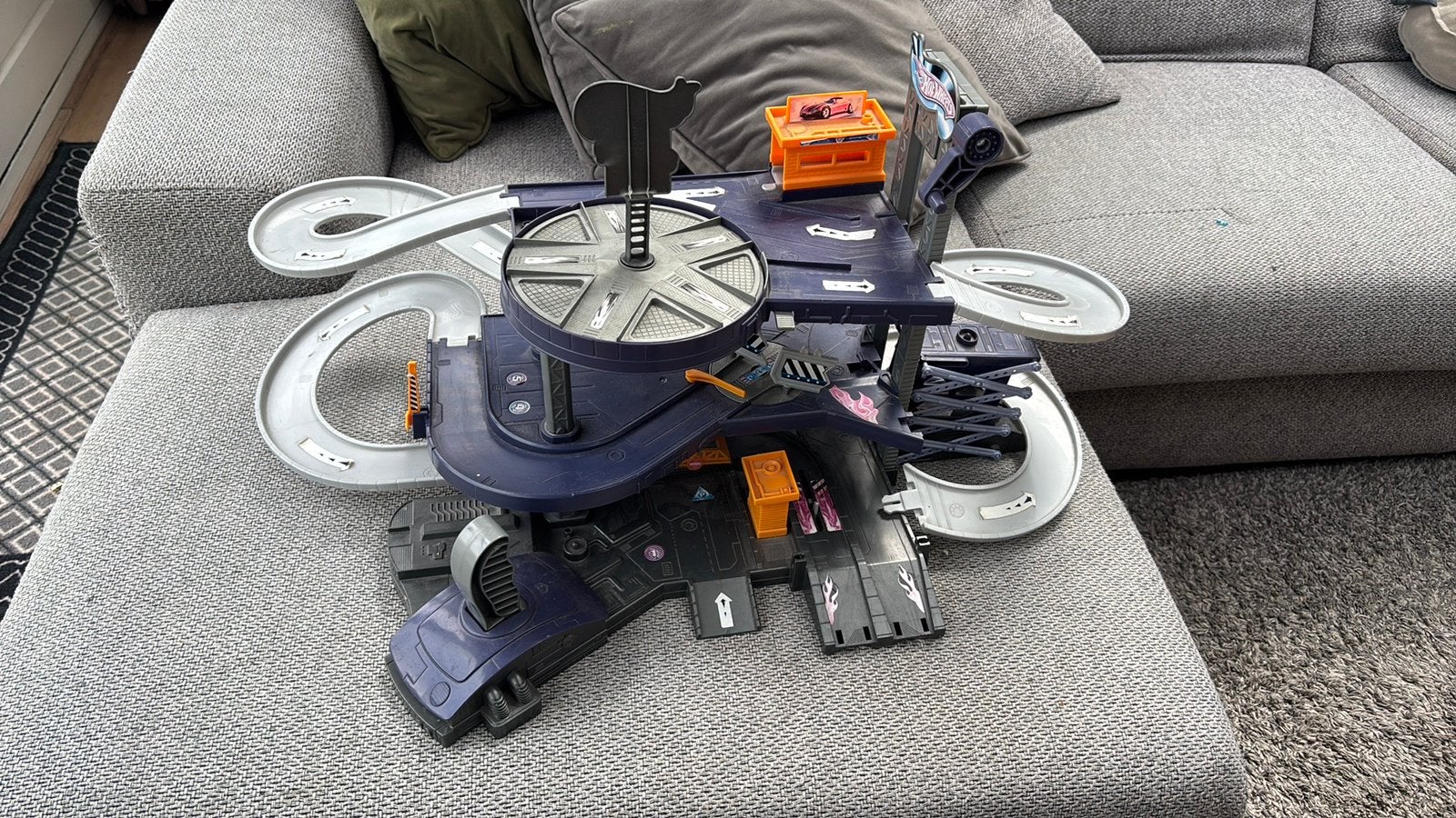 Hotwheels autogarage racebaan, Ophalen, Hot Wheels, Handmatig, Racebaan