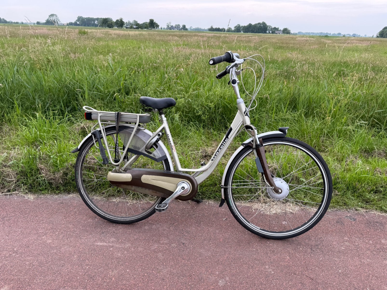 Nette gazelle orange innergy elektrische damesfiets, Ophalen, Versnellingen, 49 tot 53 cm, Zo goed als nieuw