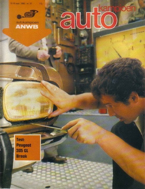 Autokampioen 37 1980 : Peugeot 305 GL Break - VW Golf, Ophalen of Verzenden, Gelezen, Algemeen