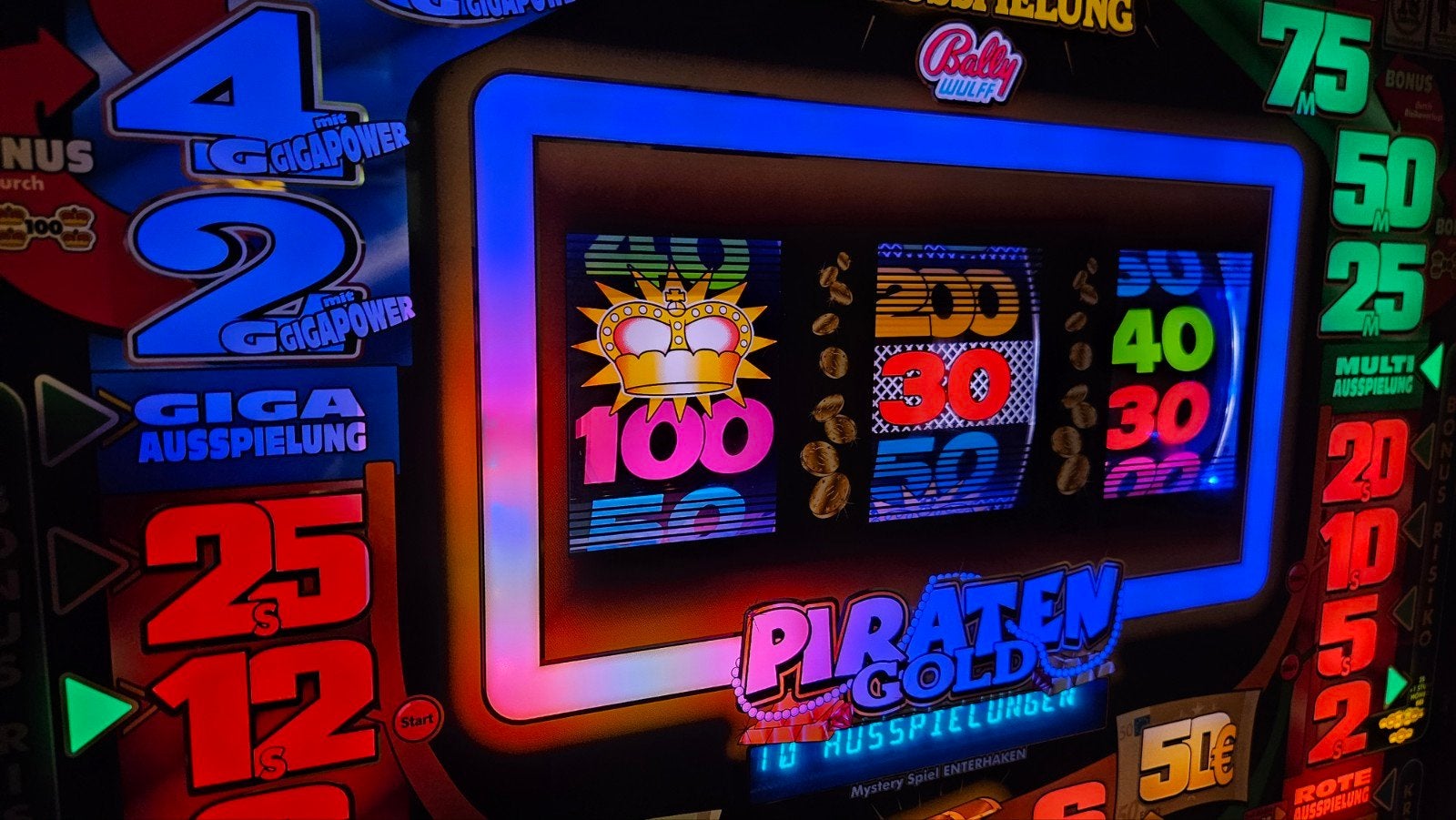 Bally Wulff PiratenGold wandgokkast - Werkt op euro's, Euro, Ophalen, Gebruikt