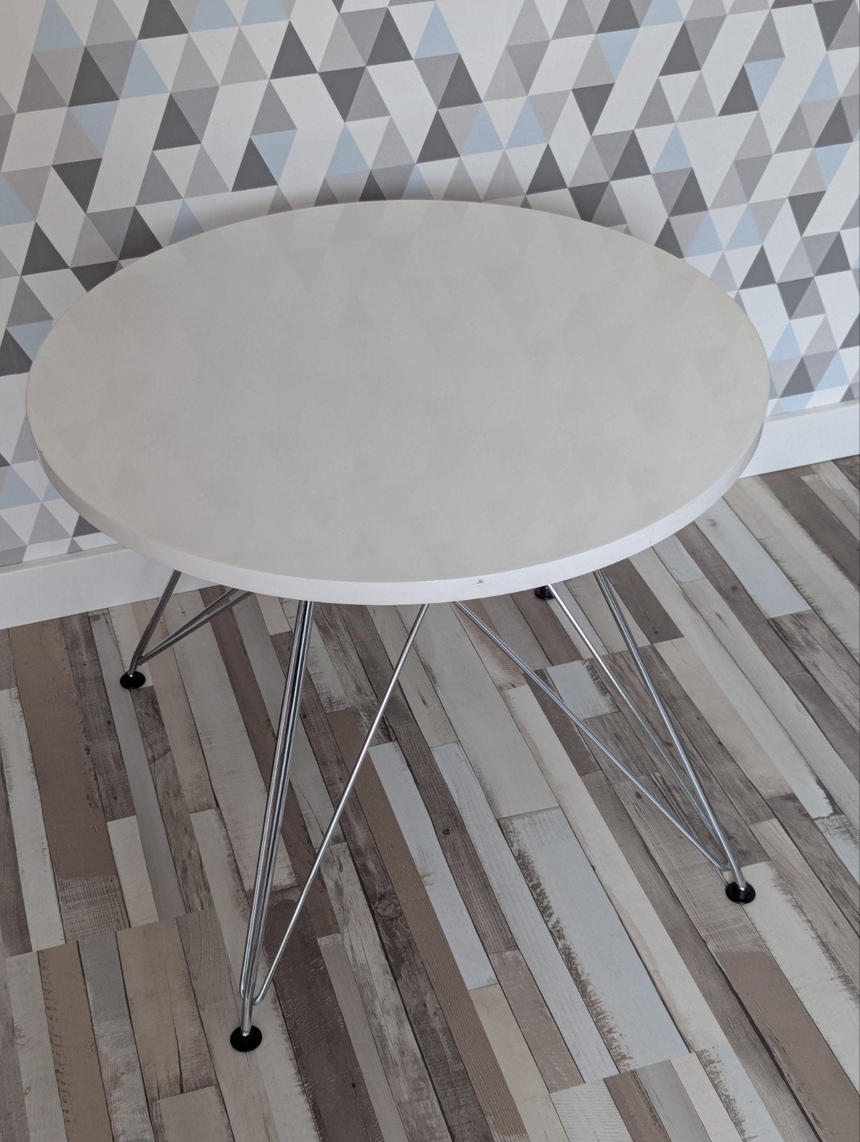Eames-geïnspireerde kindertafel - Rond - 60 cm, Overige materialen, Gebruikt, Rond, 55 tot 75 cm