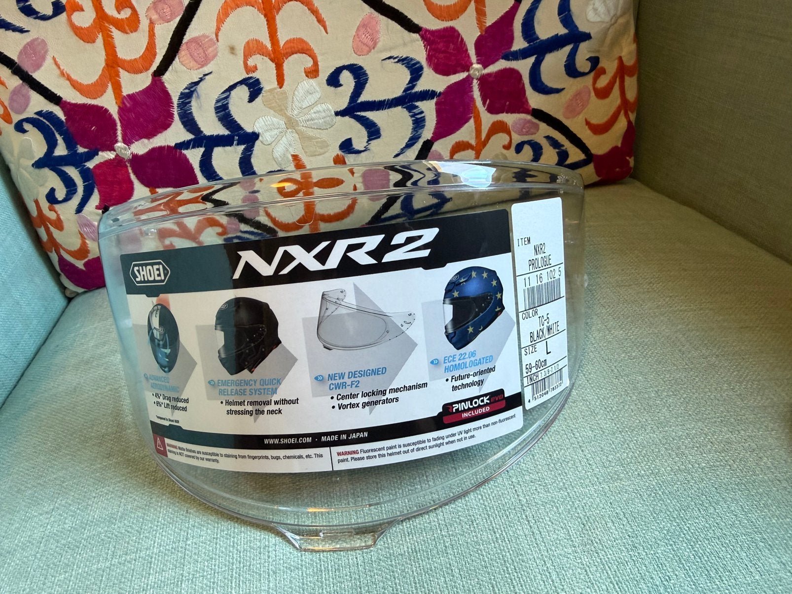 Shoei helder CWR-F2 vizier o.a. geschikt voor NXR2 - NIEUW -, Ophalen, Nieuw zonder kaartje, Integraalhelm, Shoei