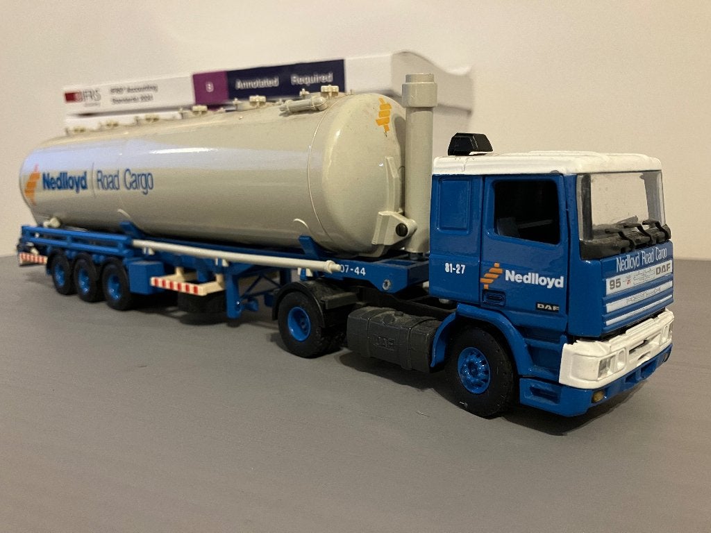 DAF 95 Nedlloyd - Tekno, Hobby en Vrije tijd, Modelauto's | 1:50, Ophalen of Verzenden, Gebruikt, Bus of Vrachtwagen, Tekno