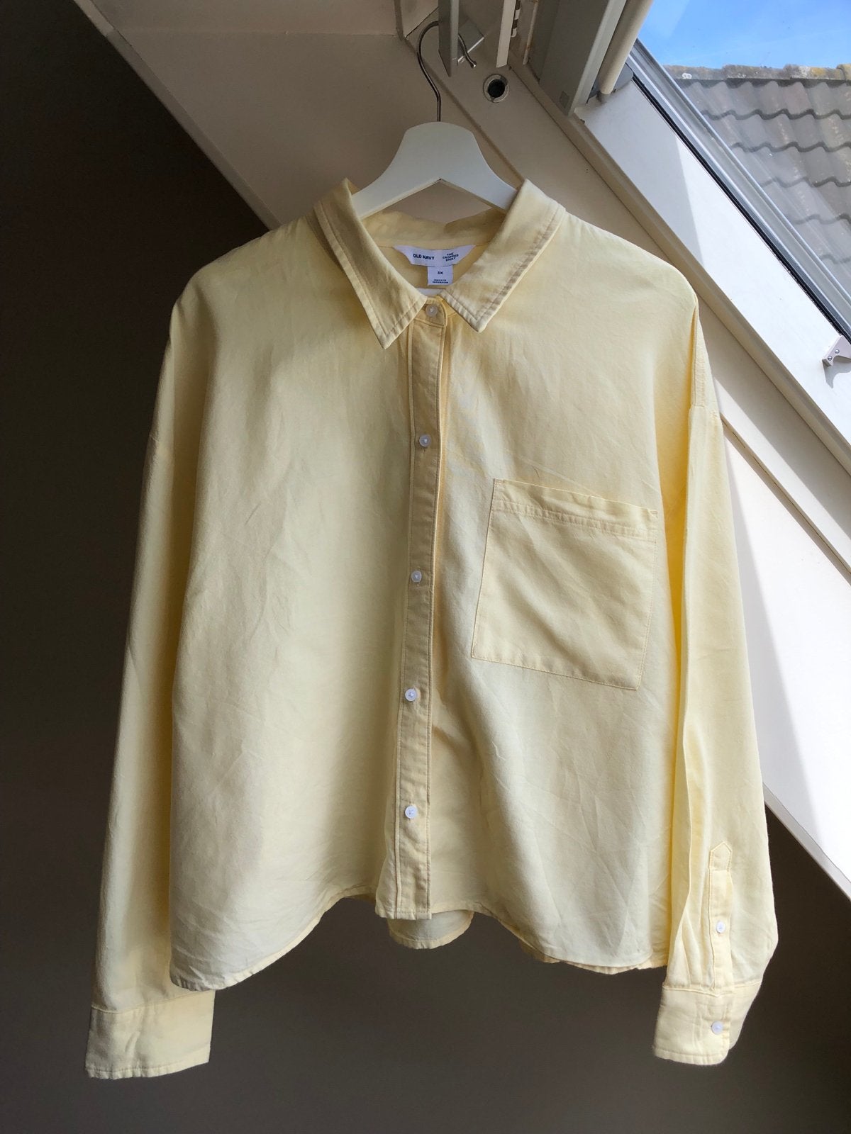 Lichtgele Cropped Blouse van Old Navy NIEUW en ongebruikt!, Ophalen of Verzenden, Nieuw, Maat 46/48 (XL) of groter, Geel
