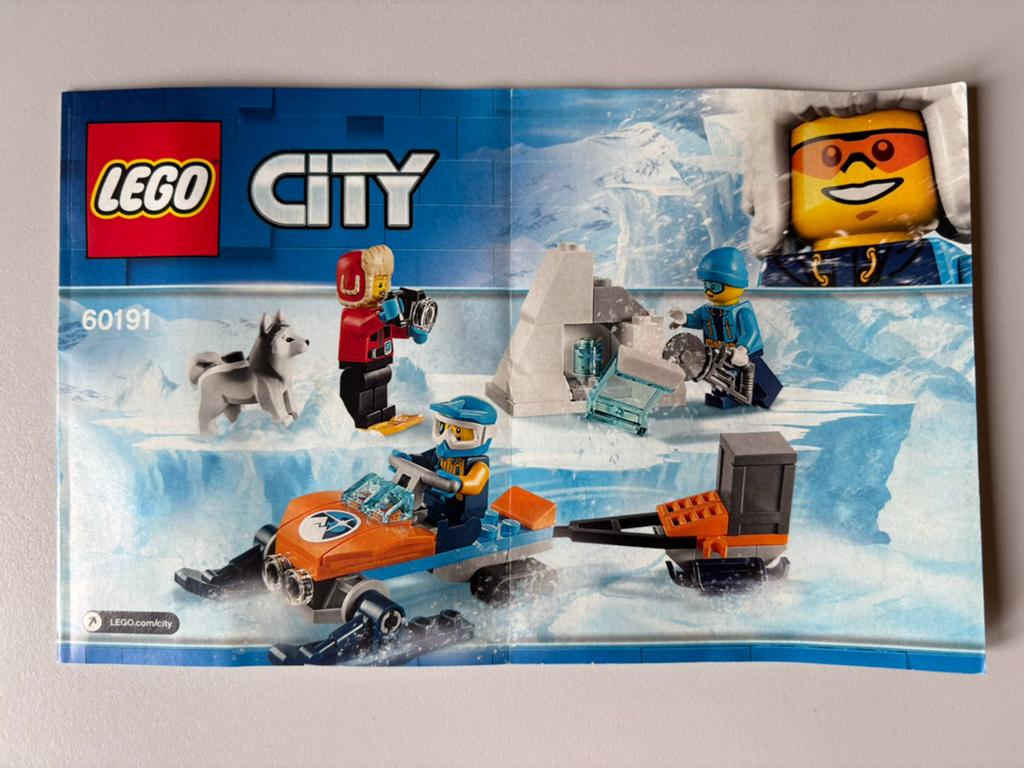 Lego #60191 City Sneeuwscooter Met Onderzoekers Compleet, Kinderen en Baby's, Speelgoed | Duplo en Lego, City, Compleet, Lego