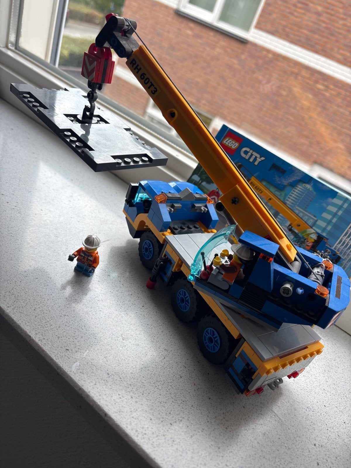 Lego City Mobiele Kraan 60324 met Minifiguur, Ophalen of Verzenden, Zo goed als nieuw, Overige merken