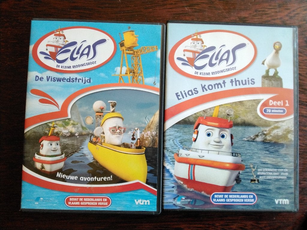 Elias de kleine reddingsboot 2 dvds, origineel, Avontuur, Alle leeftijden, Ophalen of Verzenden, Zo goed als nieuw