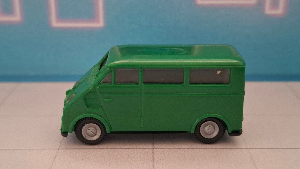 Praliné 1:87 DKW F89 L groen, Ophalen of Verzenden, Gebruikt, Auto, Overige merken
