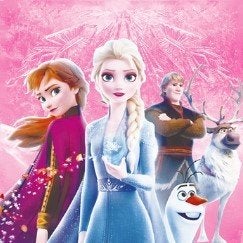Servet Disney Frozen met Anna, Elsa, Olaf, Kristoff en Swen, Film en tv, ., Nieuw, Ophalen of Verzenden