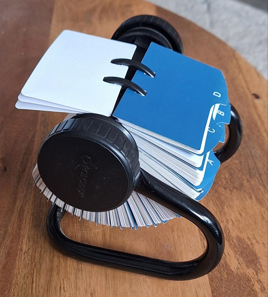 Rolodex Rotary Visitekaarthouder, Diversen, Bureau-accessoires, Gebruikt, Ophalen of Verzenden