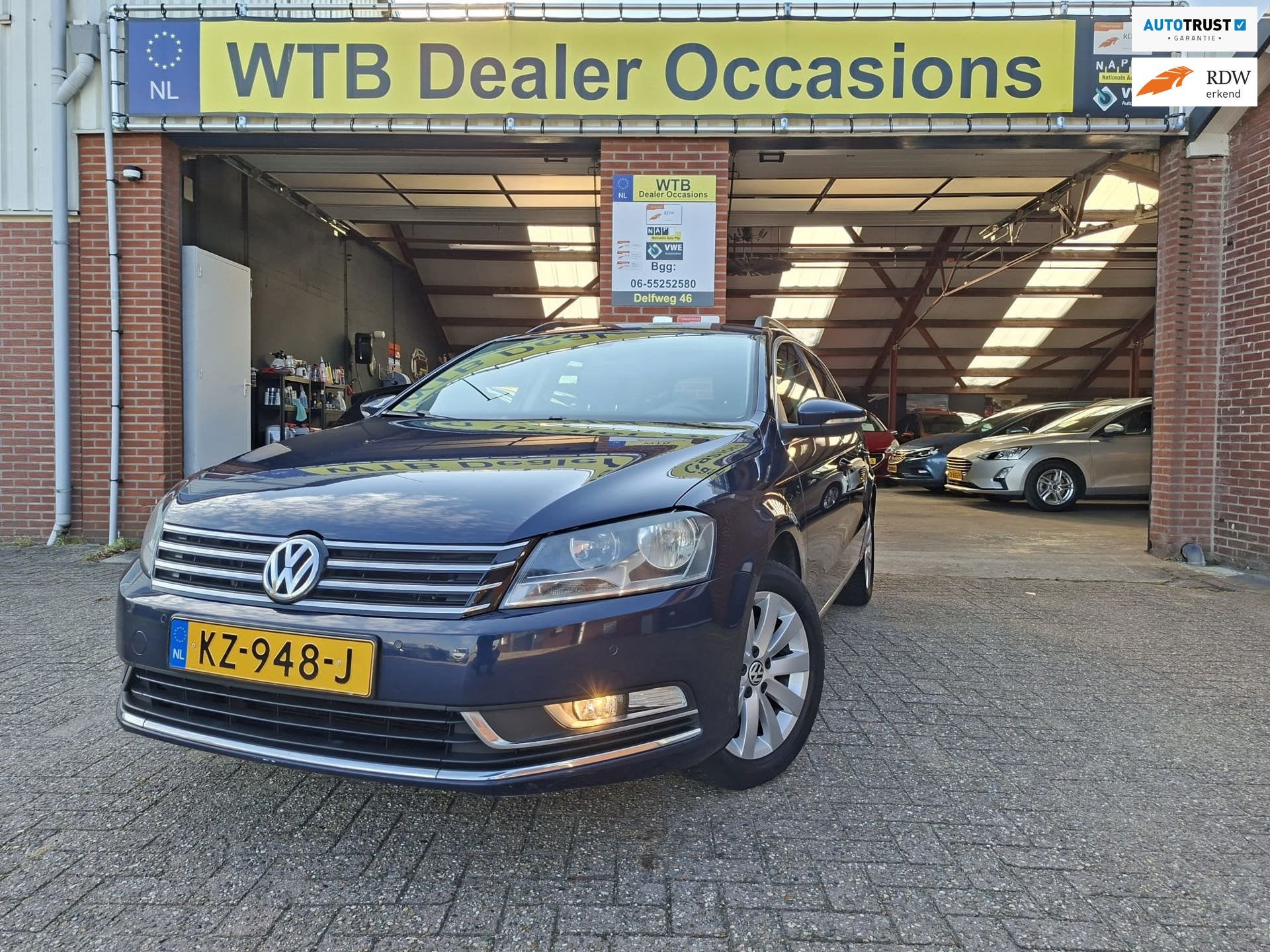 Volkswagen Passat Variant 1.4 TSI Highline BlueMotion, Trekh, Voorwielaandrijving, Stof, Gebruikt, Zwart
