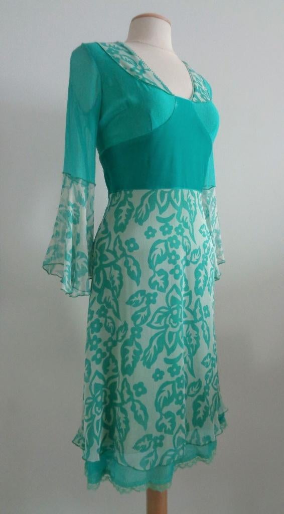 Alberta Ferretti designer jurk, maat 34, origineel en NIEUW, Overige kleuren, Verzenden, Nieuw, Knielengte