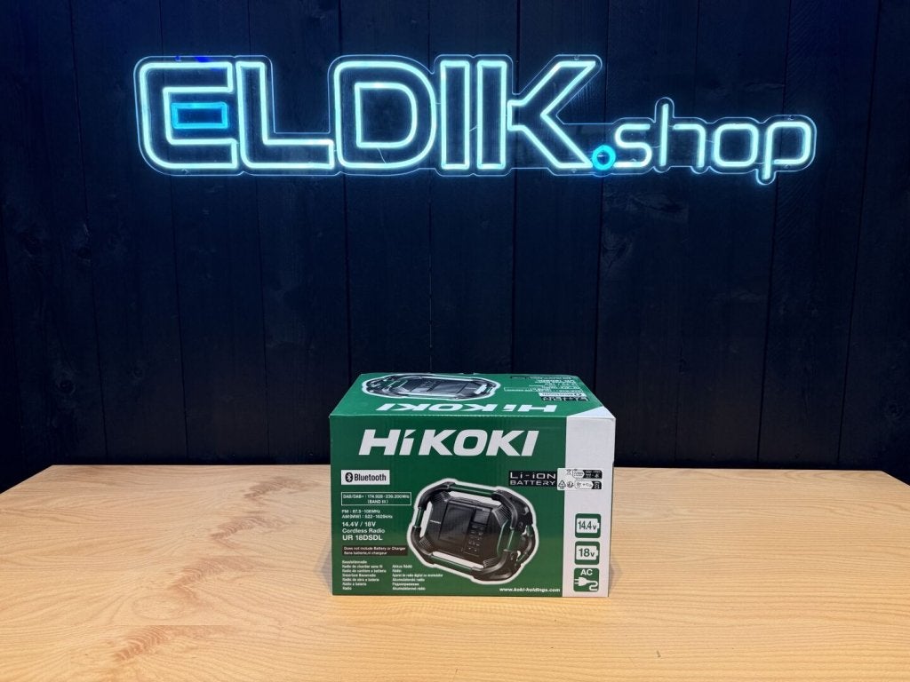 Hikoki UR18DSDLW4Z Digitale accu radio - 14,4 - 18V / 2 x 7, Niet ingevuld, Niet ingevuld, Niet ingevuld