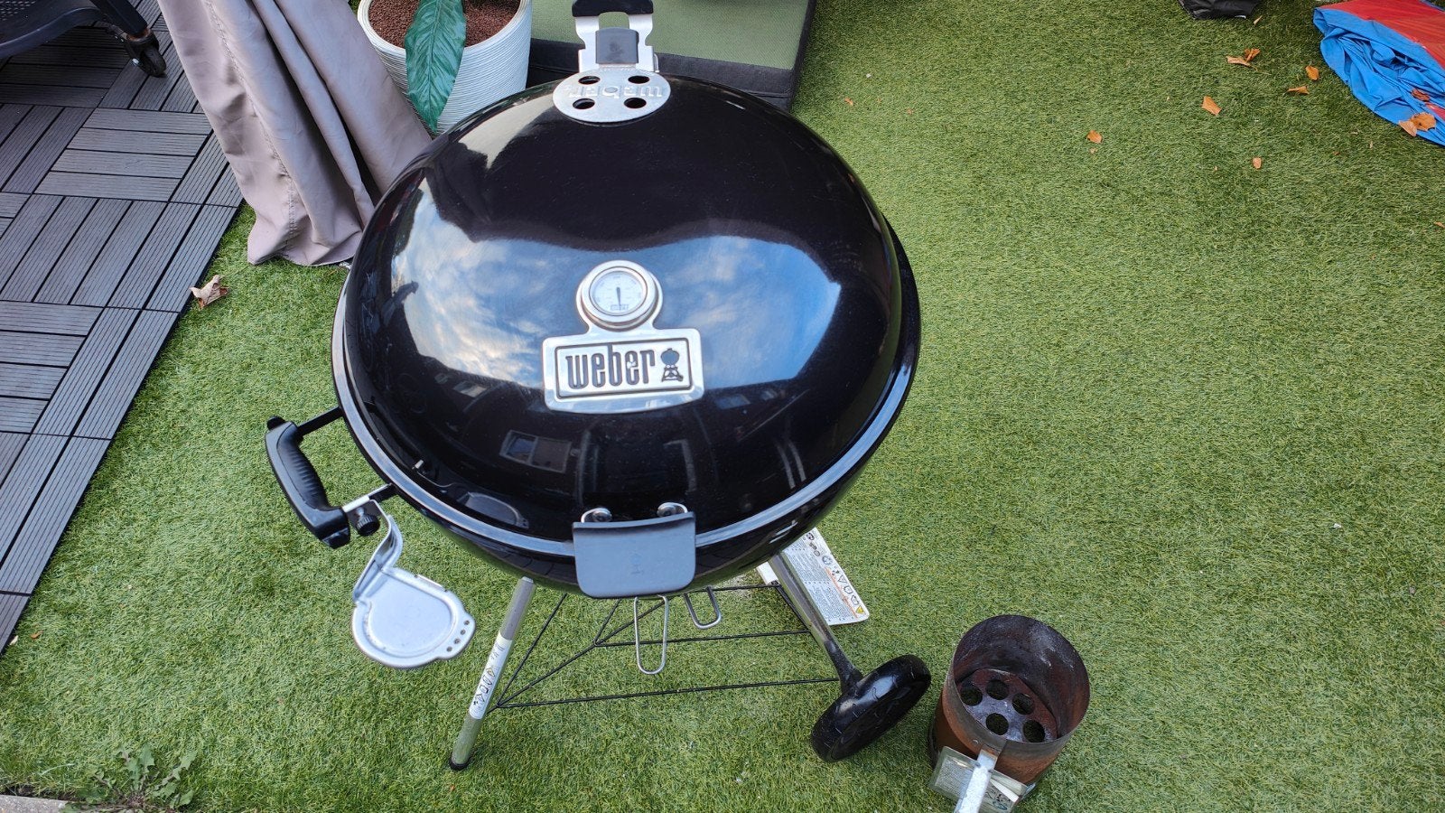 weber master touch e5770 scharnierend deksel plus extras, Tuin en Terras, Houtskoolbarbecues, Ophalen of Verzenden, Gebruikt, Weber Mastertouch