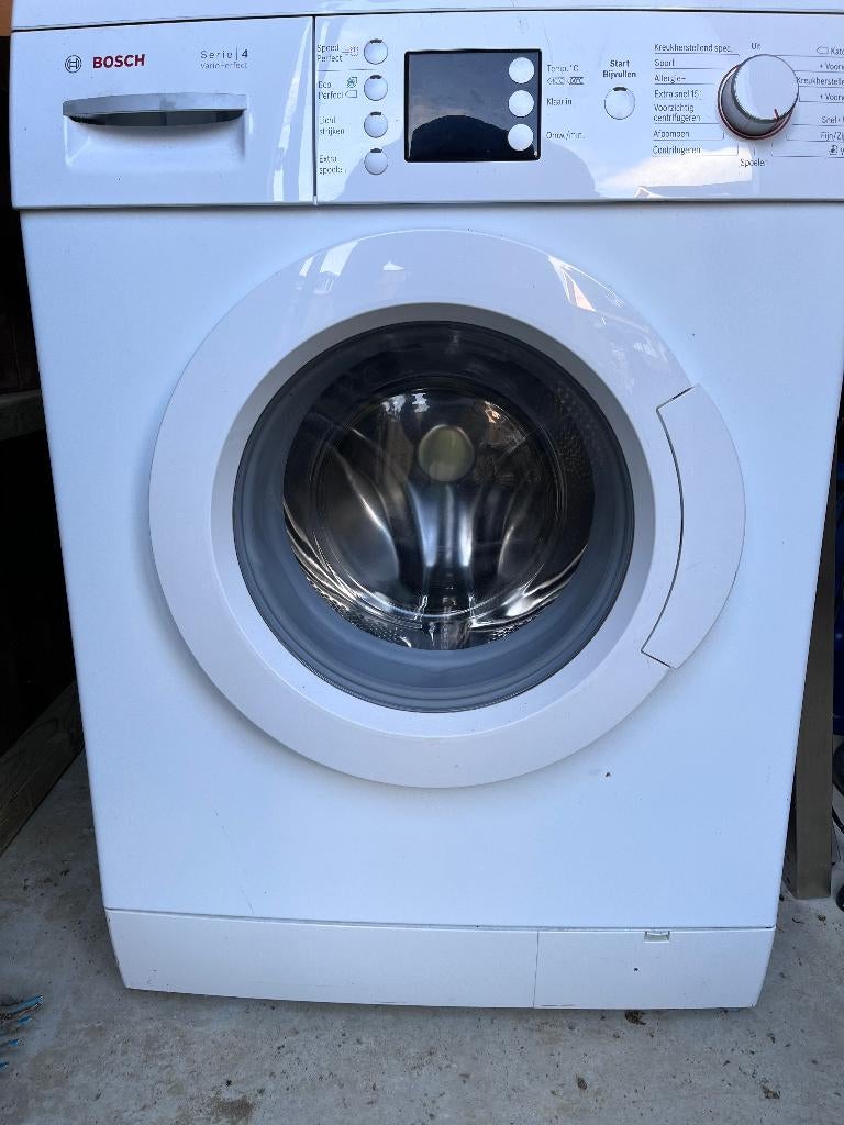 Bosch wasmachine Serie 4 Vario Perfect, Ophalen, Zo goed als nieuw, Voorlader, 85 tot 90 cm