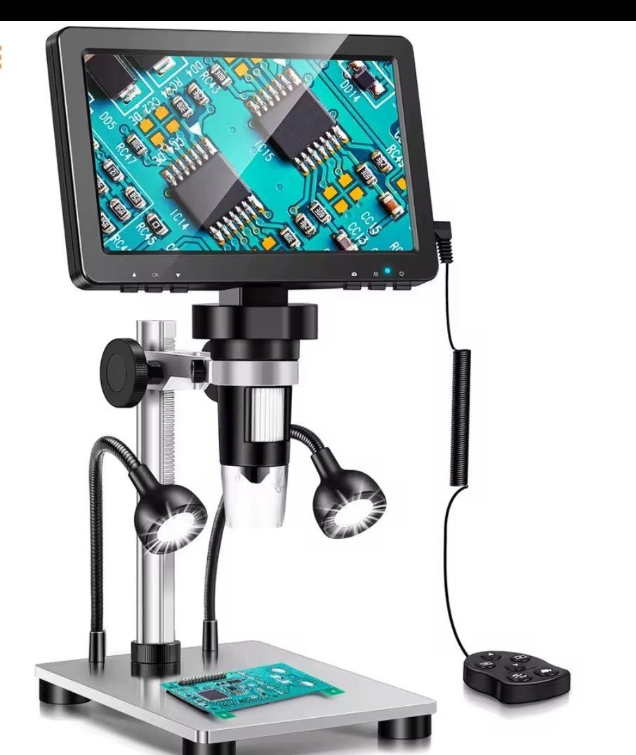 Digitale Microscoop met LCD-scherm en LED-verlichting, Ophalen of Verzenden, Minder dan 400x
