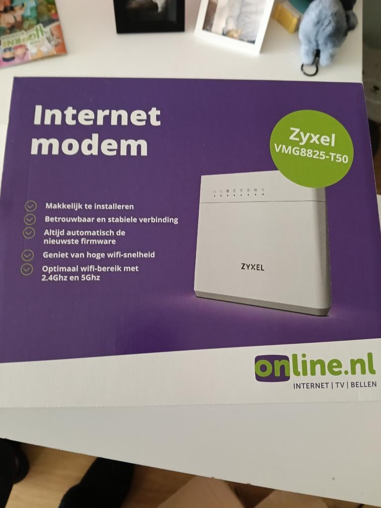 Zyxel VMG8825-T50 Router en Amino Digitale TV Ontvanger, Ophalen, Nieuw, Router met modem, Zyxel en Amino