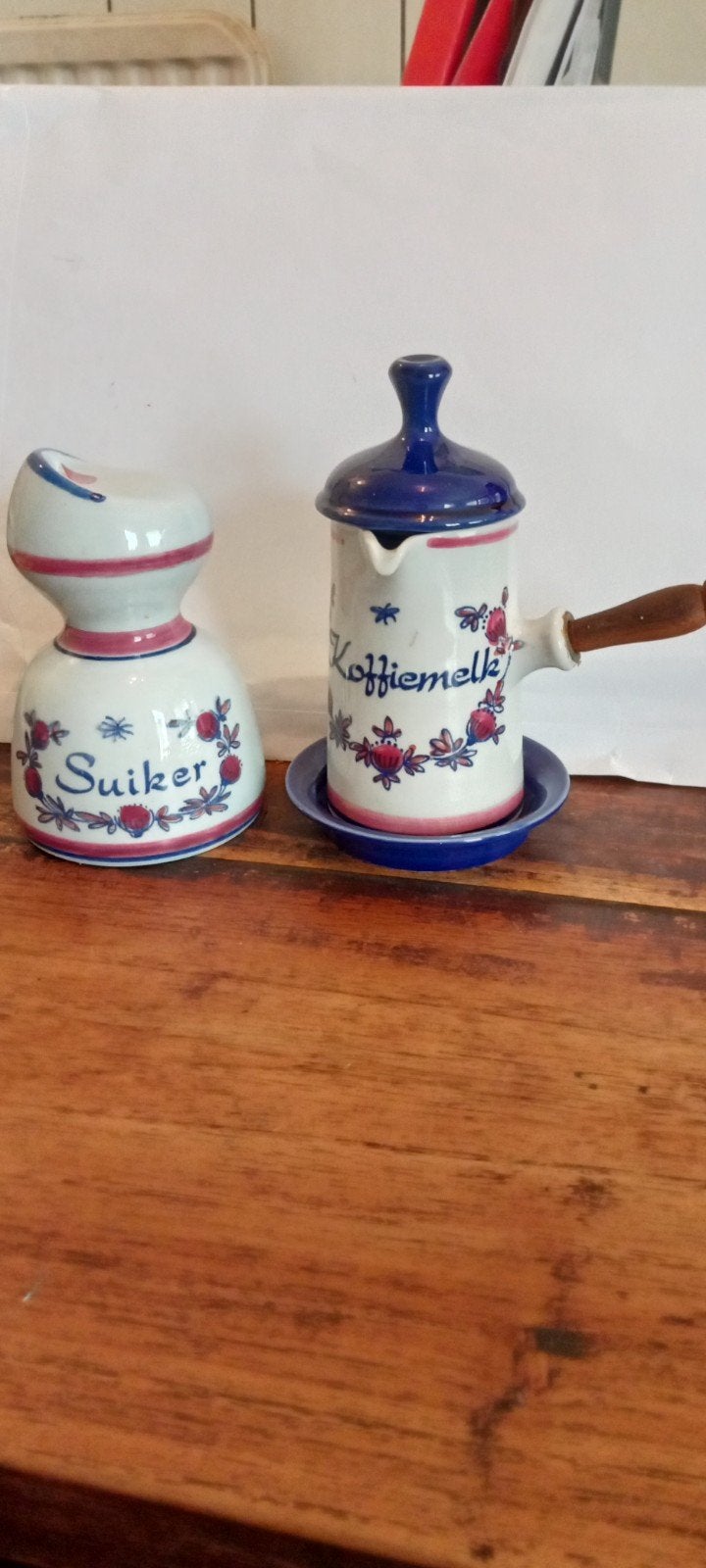 Zenith Suikerstrooier en Melkkannetje - Delfts Blauw Stijl, Ophalen of Verzenden